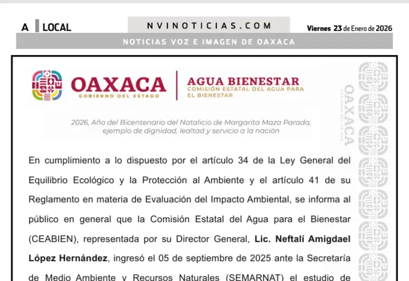 CEABIEN presenta ante SEMARNAT el estudio de impacto ambiental de la presa Margarita Maza