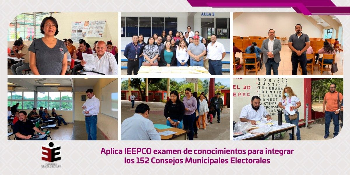 IEEPCO aplica examen a aspirantes para integrar Consejos Municipales Electorales